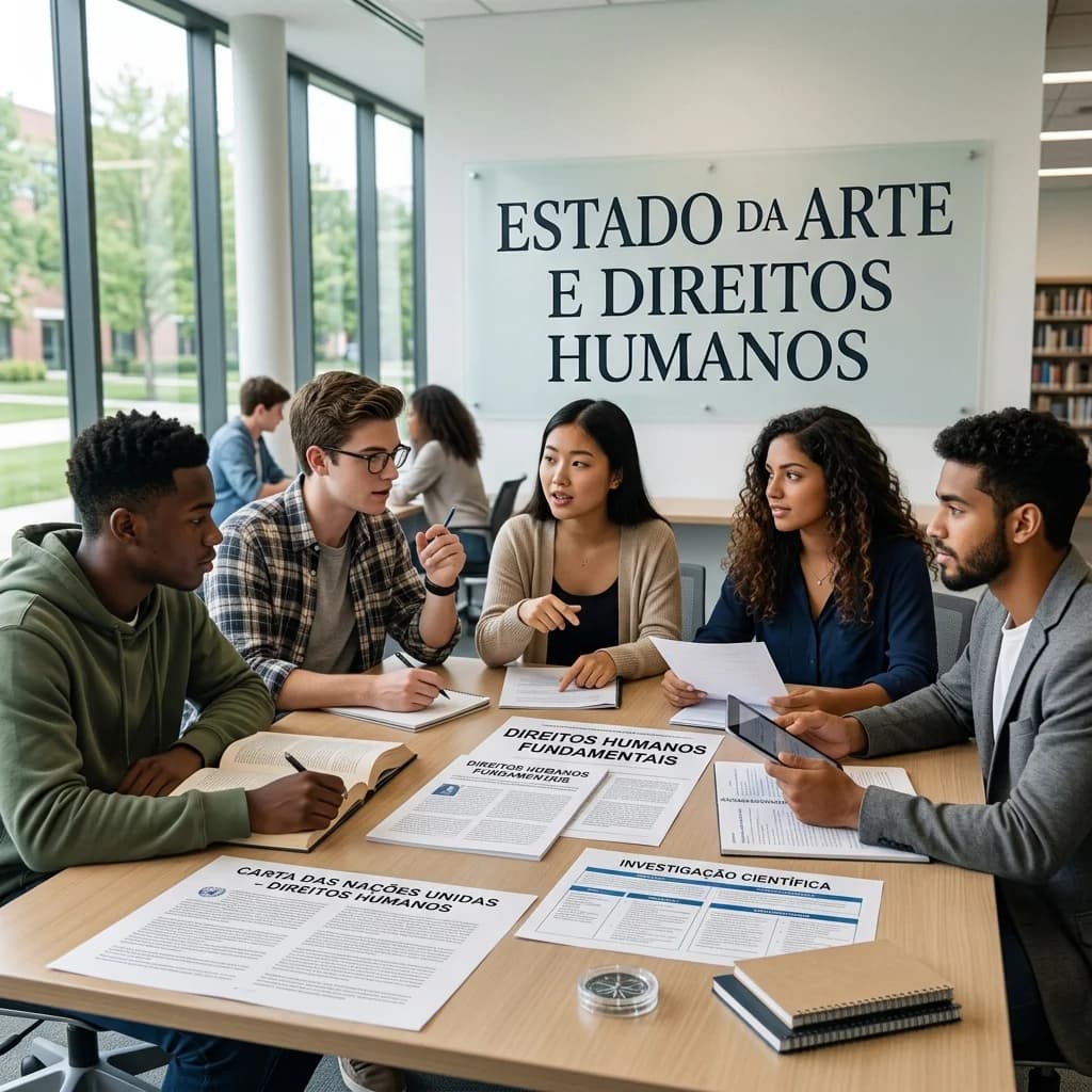 Capa do itinerário Estado da Arte e Direitos Humanos